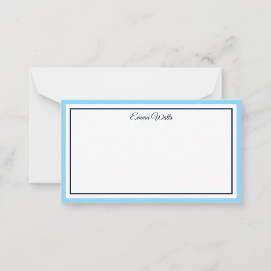 Correspondance Carte de note à nom personnalisé (Devant)