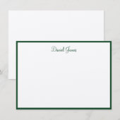 Correspondance Carte de note à nom personnalisé (Devant / Derrière)