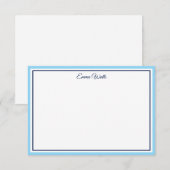 Correspondance Carte de note à nom personnalisé (Devant / Derrière)