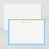 Correspondance Carte de note à nom personnalisé (Devant / Derrière)