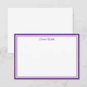 Correspondance Carte de note à nom personnalisé (Devant / Derrière)