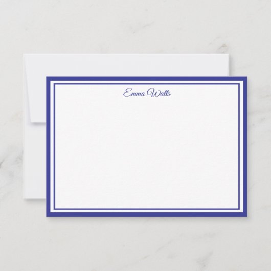 Correspondance Carte de note à nom personnalisé (Devant)