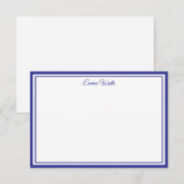 Correspondance Carte de note à nom personnalisé (Devant / Derrière)