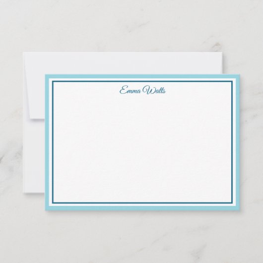 Correspondance Carte de note à nom personnalisé (Devant)