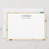 Correspondance Carte de note à plat (Devant)