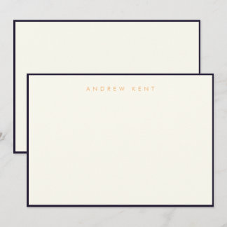 Correspondance Carte de note à plat à la frontière 5"x7"