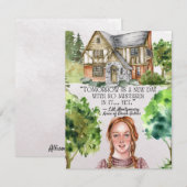 Correspondance Carte de note à plat Anne of Green Gables (Devant / Derrière)