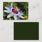 Correspondance Carte de note à plat de fleurs palestiniennes (Devant / Derrière)