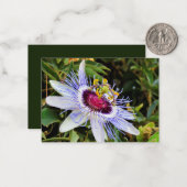 Correspondance Carte de note à plat de fleurs palestiniennes (Devant/Arrière en situation)