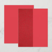 Correspondance Carte de note à plat rouge à la tomate fractionnée (Devant / Derrière)