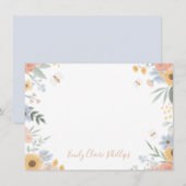 Correspondance Carte de note à plat Sweat as Can Bee (Devant / Derrière)