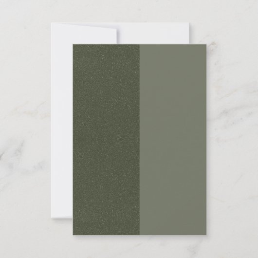 Correspondance Carte de note à plat verte Split Moss - personnali (Devant)