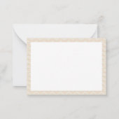 Correspondance Carte de note à texture Chevron Zig Zag (Dos)