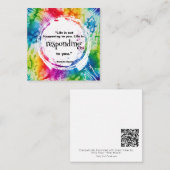 Correspondance *~ Carte de note AP62 LIFE Quote Tie Dye Inspire (Devant / Derrière)
