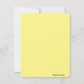 Correspondance Carte de note Apple Automne (Dos)