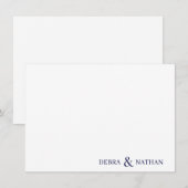 Correspondance Carte de note avec nom personnalisé (Devant / Derrière)