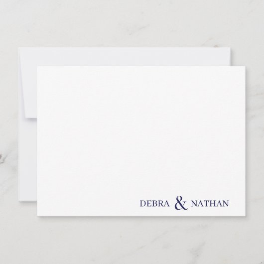 Correspondance Carte de note avec nom personnalisé (Devant)