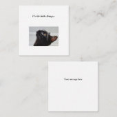 Correspondance Carte de note Black Cat Mini Thank You (Devant / Derrière)