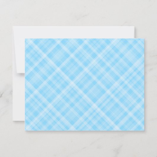 Correspondance Carte de note bleue préppée en caoutchouc (Dos)