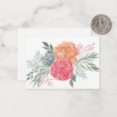 Correspondance Carte de note Bouquet d'été (Devant/Arrière en situation)