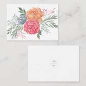 Correspondance Carte de note Bouquet d'été (Devant / Derrière)