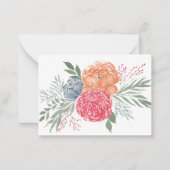 Correspondance Carte de note Bouquet d'été (Devant)