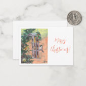 Correspondance Carte de note cadeau pour nourrir les oiseaux (Devant/Arrière en situation)