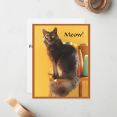 Correspondance Carte de note - Chat artisanal (Devant/Arrière en situation)