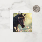 Correspondance Carte de note Cheval Cute (Devant/Arrière en situation)