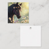 Correspondance Carte de note Cheval Cute (Devant / Derrière)