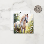 Correspondance Carte de note Cheval Cute (Devant/Arrière en situation)