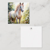 Correspondance Carte de note Cheval Cute (Devant / Derrière)