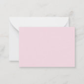 Correspondance Carte de note chic moderne "A Quick Note From" (Dos)