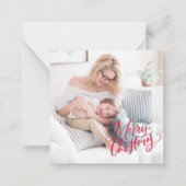 Correspondance Carte de note classique Joyeux Noël BUDGET (Devant)