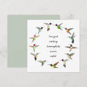 Correspondance Carte de note Colibri (Devant / Derrière)