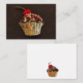 Correspondance Carte de note Cupcake (Devant / Derrière)