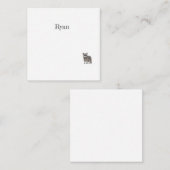 Correspondance Carte de note Cute Racoon (Devant / Derrière)