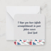 Correspondance Carte de note d'adieu (Dos)