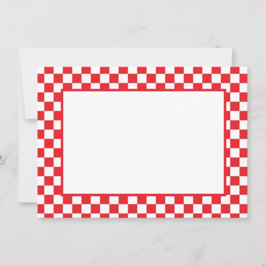 Correspondance Carte de Note-Damier (Devant)