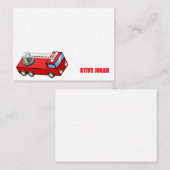 Correspondance Carte de note d'anniversaire de camion rouge (Devant / Derrière)