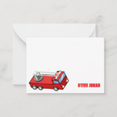 Correspondance Carte de note d'anniversaire de camion rouge (Devant)