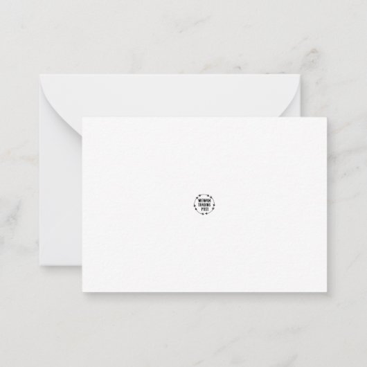 Correspondance carte de note d'aquarelle nature (Dos)