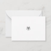 Correspondance carte de note d'aquarelle nature (Dos)