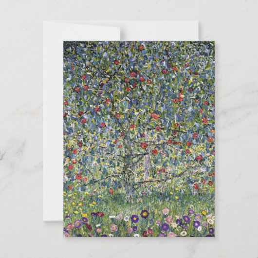 Correspondance Carte de note d'arbre de pomme Gustav Klimt (Devant)