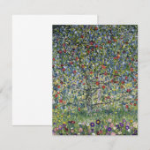 Correspondance Carte de note d'arbre de pomme Gustav Klimt (Devant / Derrière)