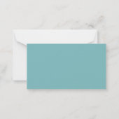 Correspondance Carte de note de Baby shower de plongeur Boho Blue (Dos)