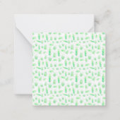 Correspondance Carte de note de bogue verte (Devant)