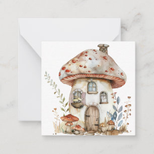 Correspondance Carte de note de champignons d'Imaginaire