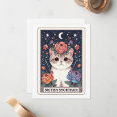 Correspondance Carte de note de chat (Devant/Arrière en situation)