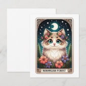 Correspondance Carte de note de chat (Devant / Derrière)